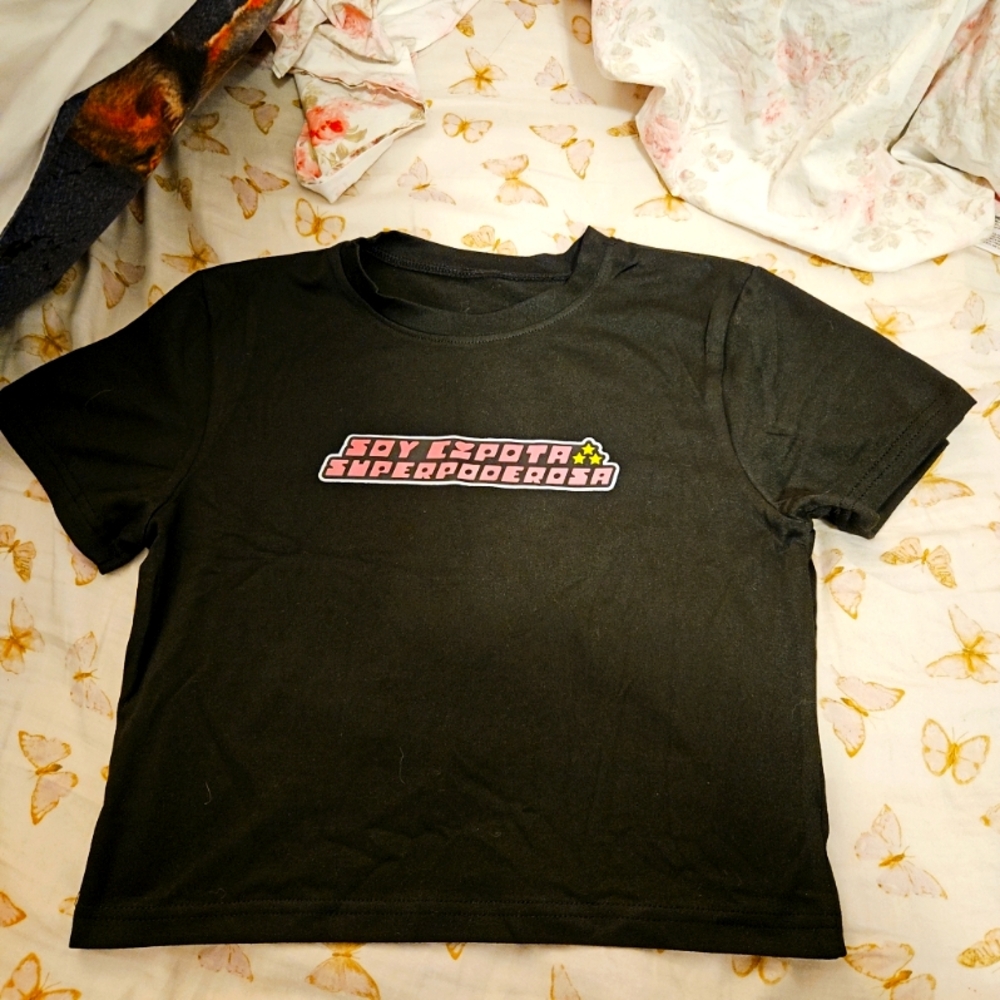 Powerpuff Girl font Crop Top